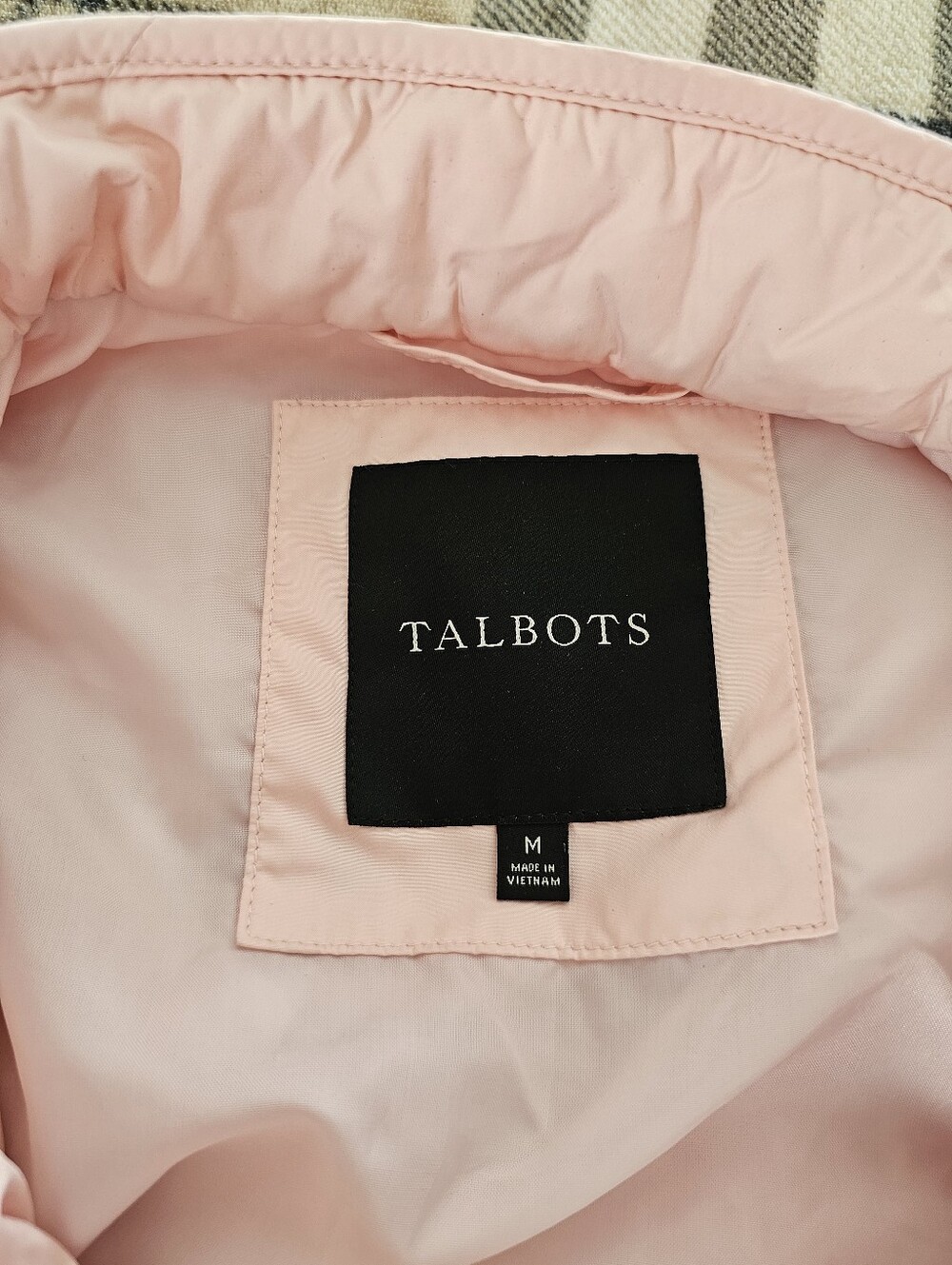 Talbots Pale Pink Quilted Vest - Picture 7 of 10